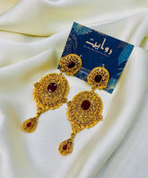 Fancy Earring-440 (Maroon)